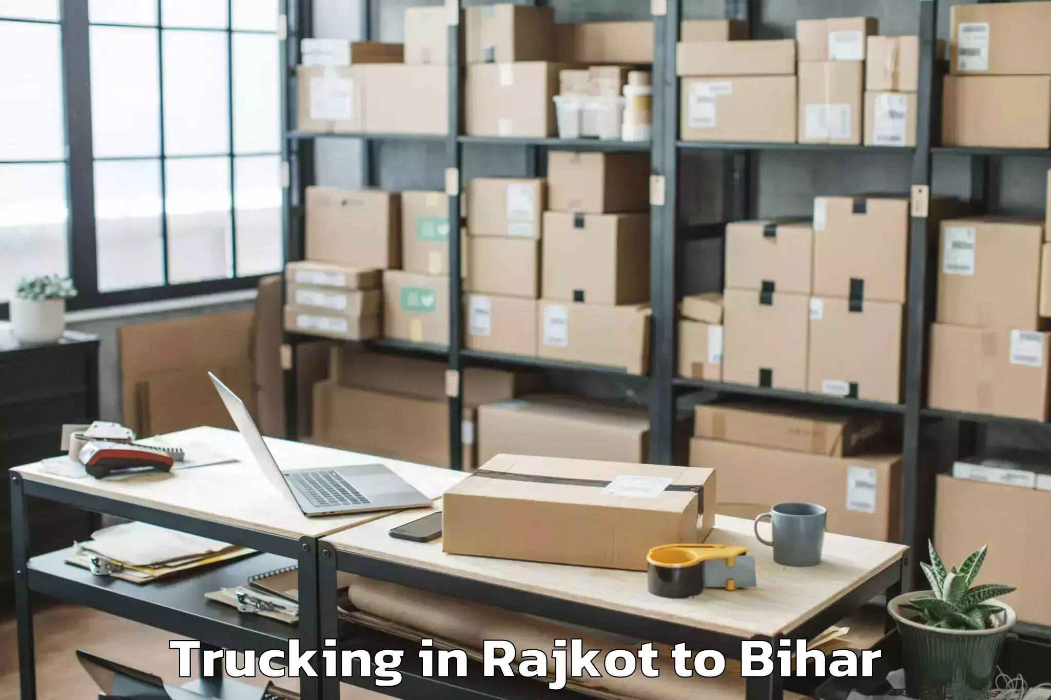 Book Rajkot to Jhanjharpur Trucking Online